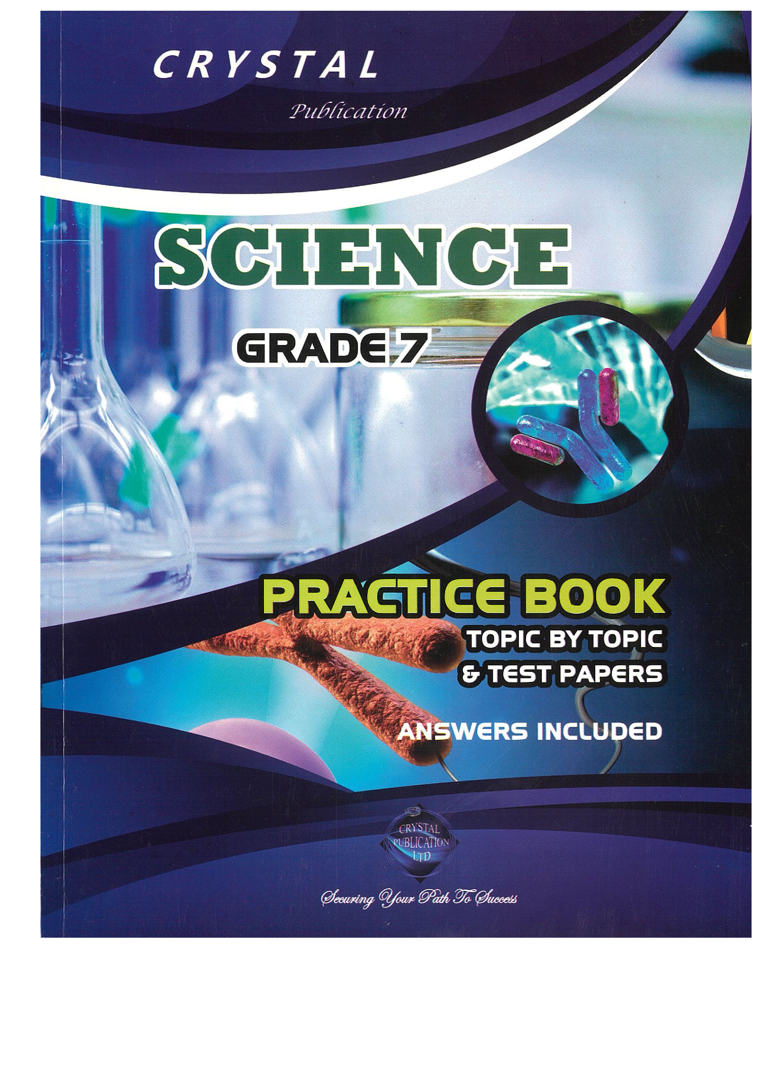 Science Practice Book - Grade 7 - Crystal Publication